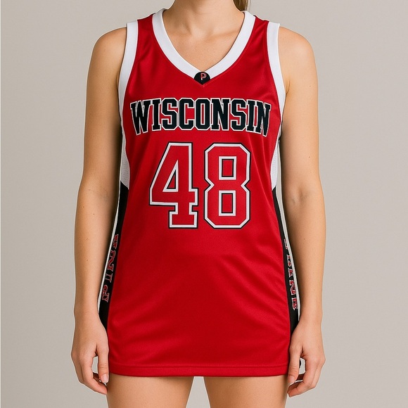 PINK Victoria's Secret Tops - PINK Victoria's Secret Wisconsin Badgers Basketball Jersey Size Small